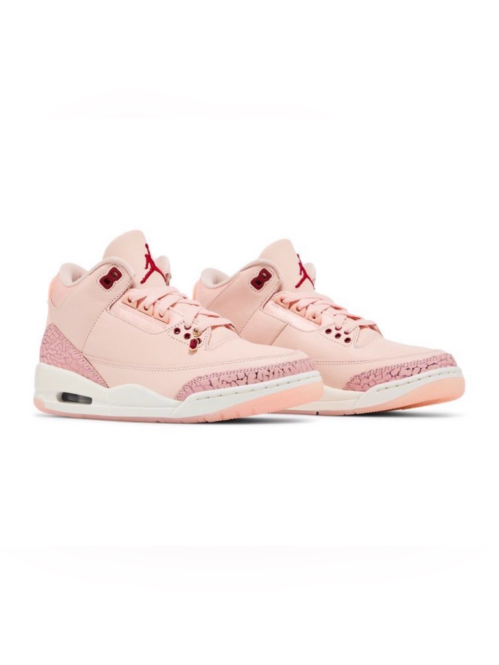 NIB Nike Air Jordan 3 Retro Vday Pink and Red Women's Shoes